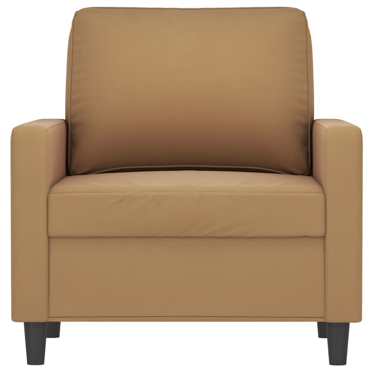 Fauteuil 60 cm fluweel bruin