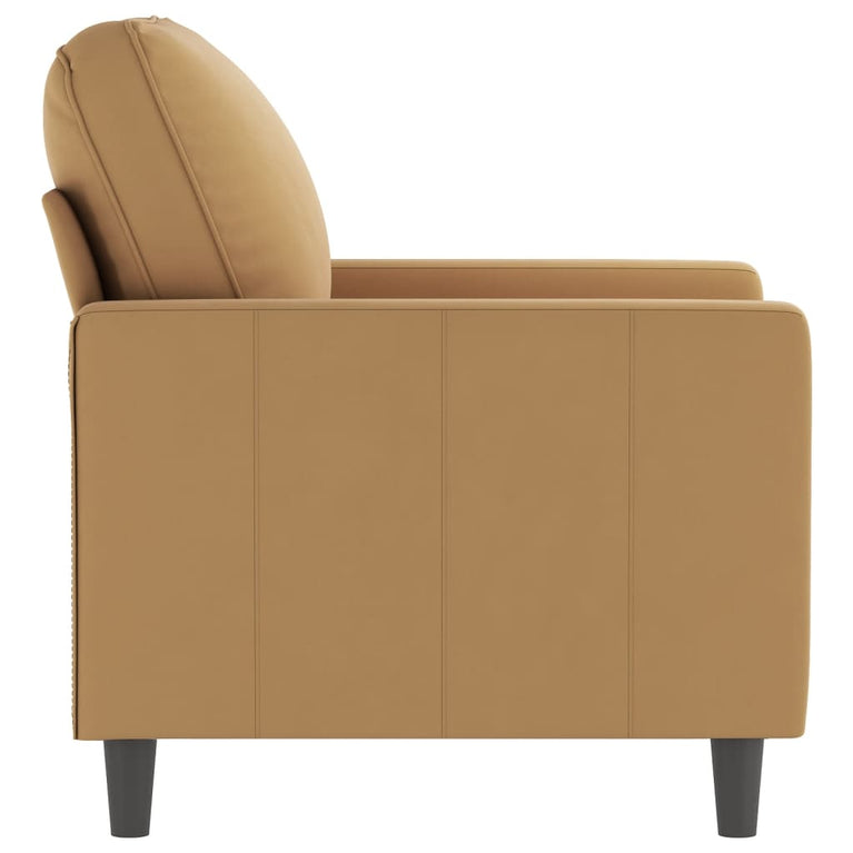 Fauteuil 60 cm fluweel bruin