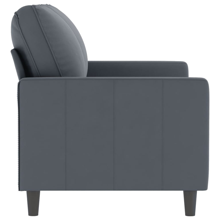 Tweezitsbank 120 cm fluweel donkergrijs