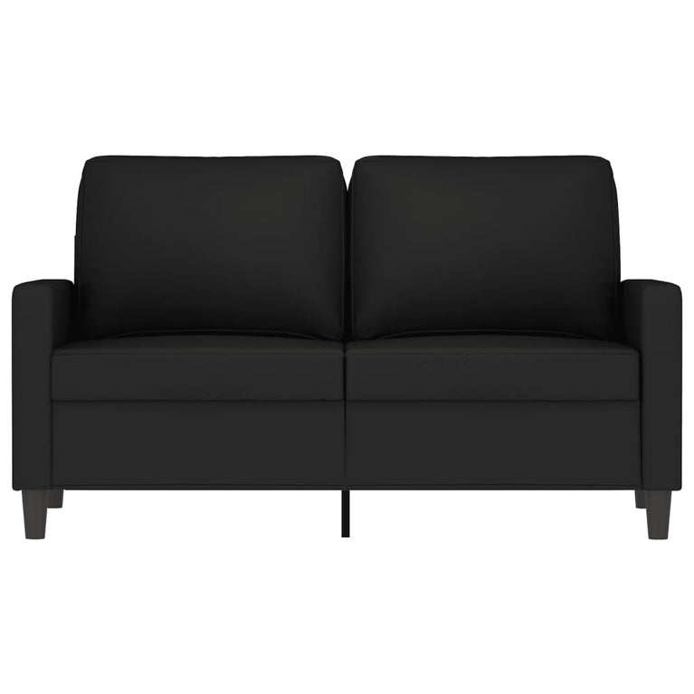 Tweezitsbank 120 cm fluweel zwart