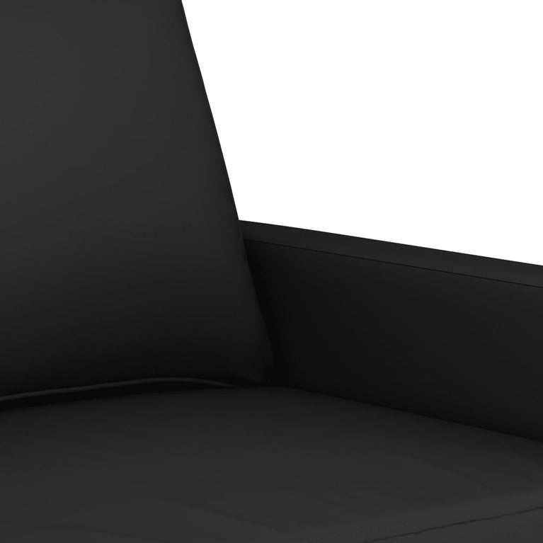 Tweezitsbank 120 cm fluweel zwart
