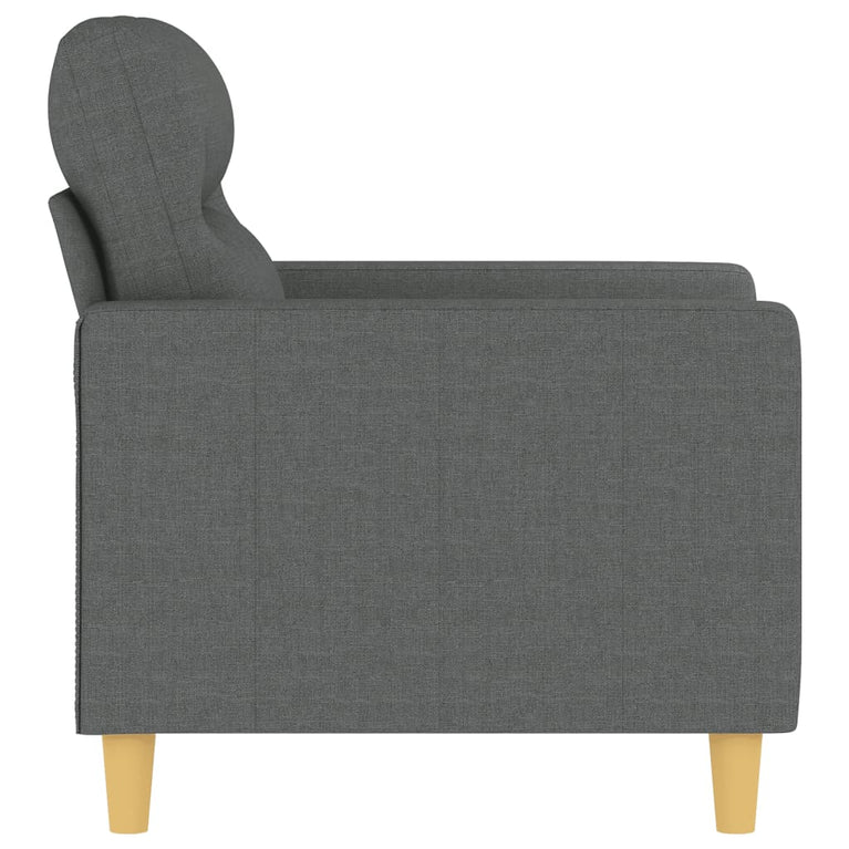 Fauteuil 60 cm stof donkergrijs MeubelReus