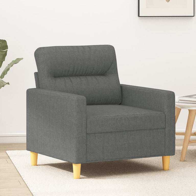 Fauteuil 60 cm stof donkergrijs MeubelReus
