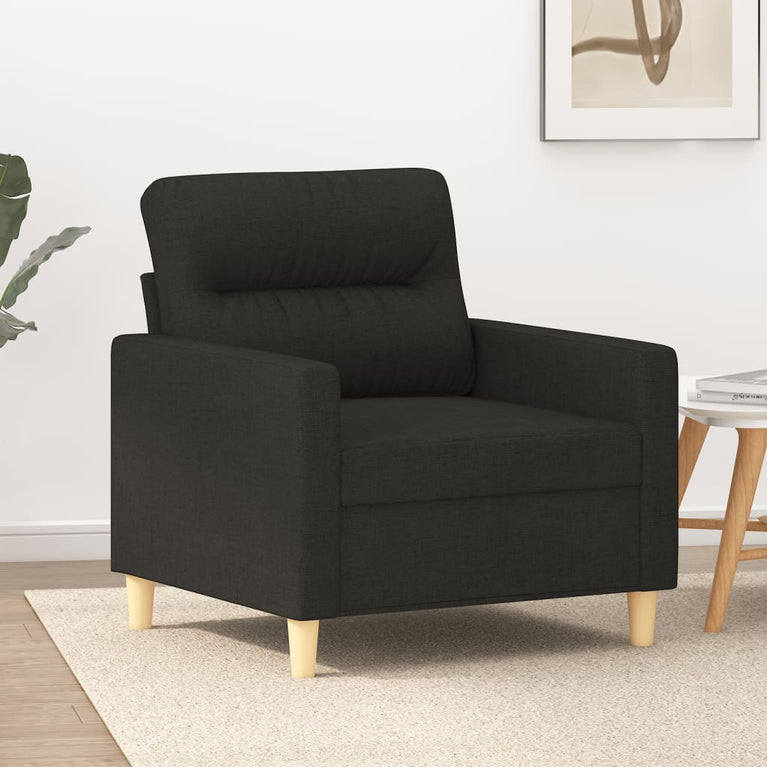 Fauteuil 60 cm stof zwart MeubelReus
