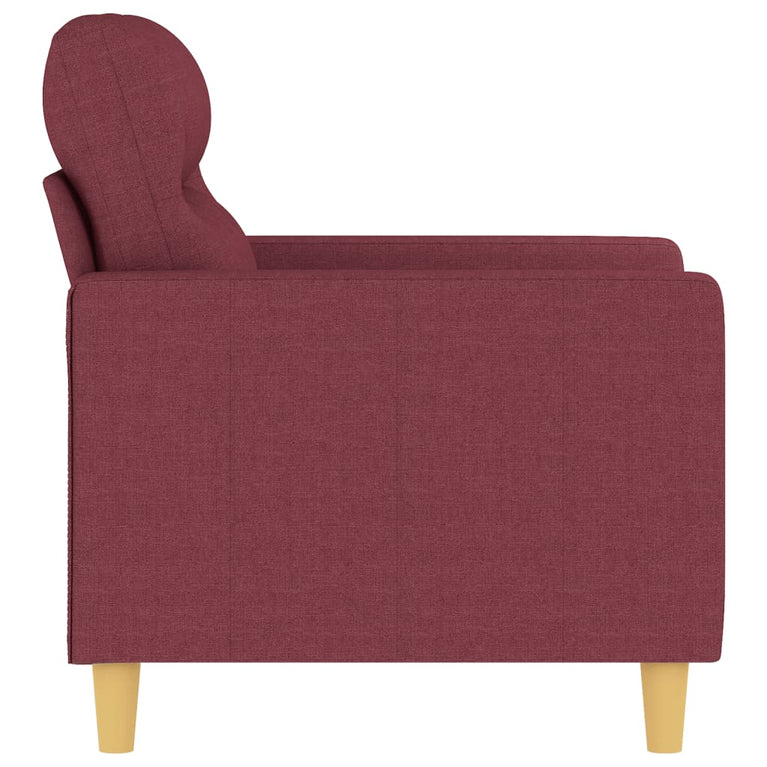 Fauteuil 60 cm stof wijnrood MeubelReus