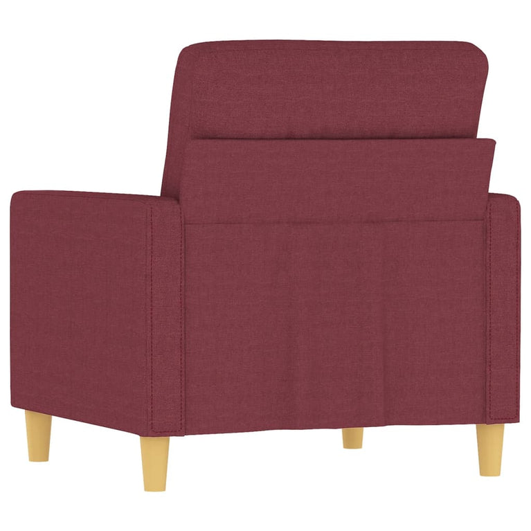 Fauteuil 60 cm stof wijnrood MeubelReus