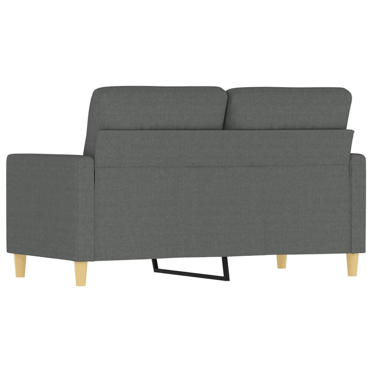 Tweezitsbank 120 cm stof donkergrijs MeubelReus