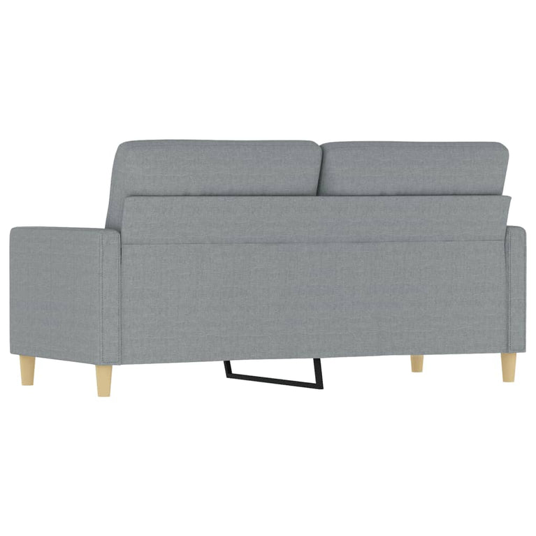 Tweezitsbank 140 cm stof lichtgrijs MeubelReus