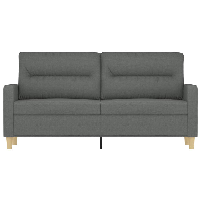 Tweezitsbank 140 cm stof donkergrijs MeubelReus