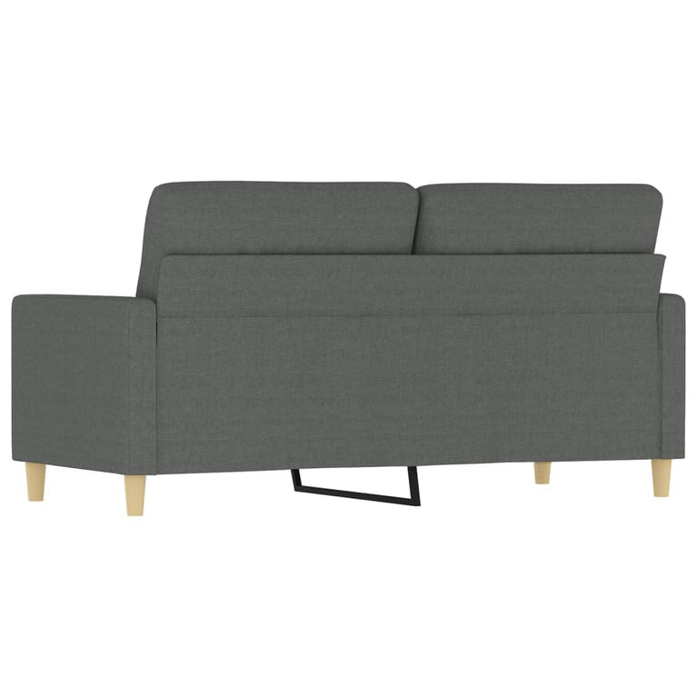 Tweezitsbank 140 cm stof donkergrijs MeubelReus
