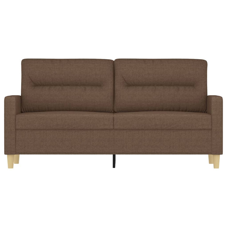 Tweezitsbank 140 cm stof bruin MeubelReus