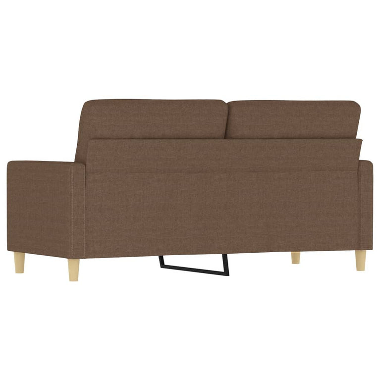 Tweezitsbank 140 cm stof bruin MeubelReus