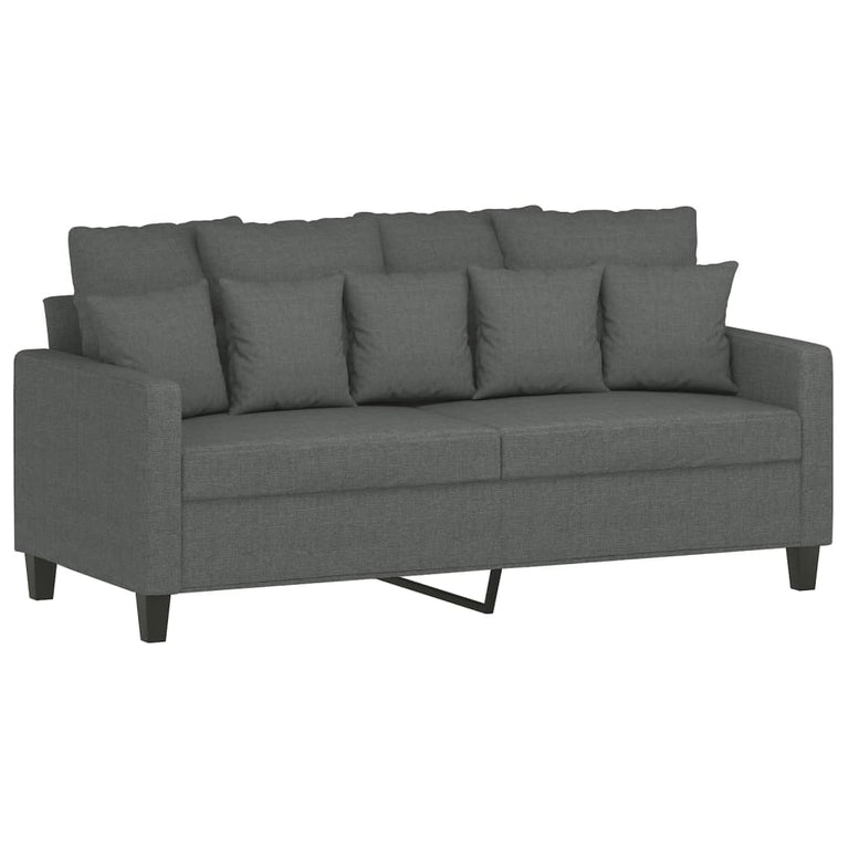 Tweezitsbank 140 cm stof donkergrijs MeubelReus