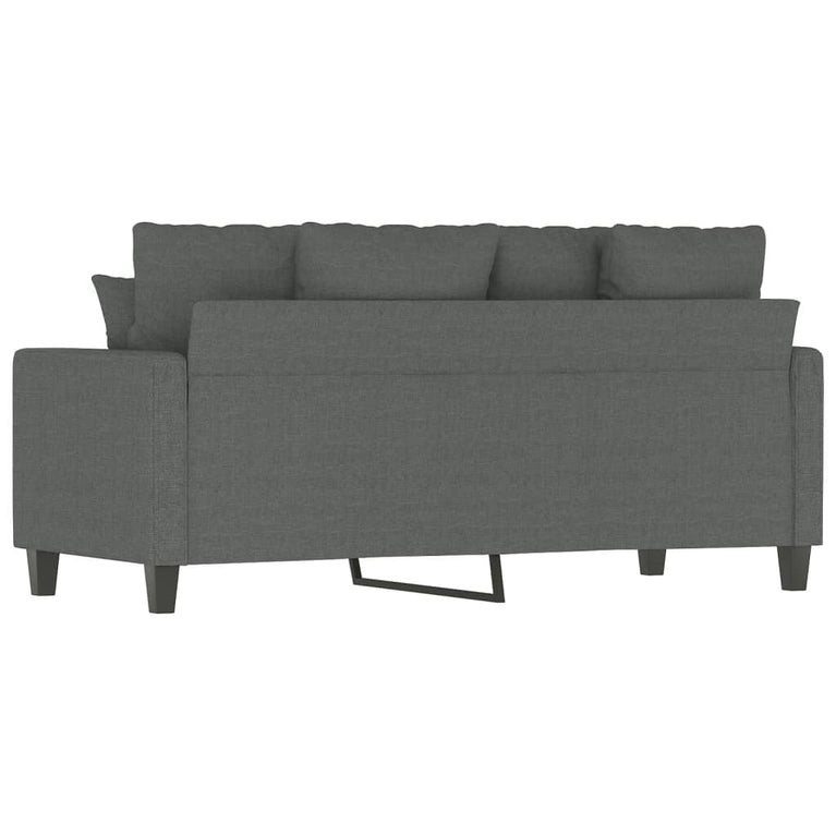 Tweezitsbank 140 cm stof donkergrijs MeubelReus