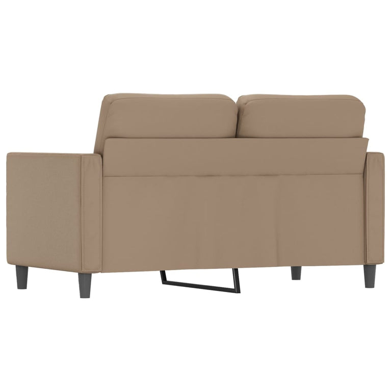 Tweezitsbank 120 cm kunstleer cappuccinokleurig MeubelReus