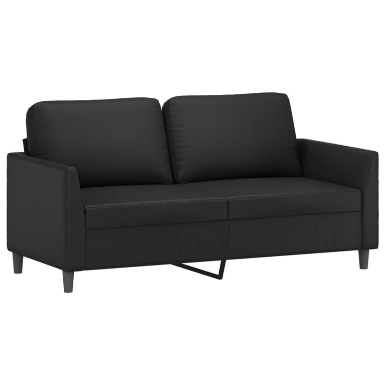 Tweezitsbank 140 cm kunstleer zwart MeubelReus