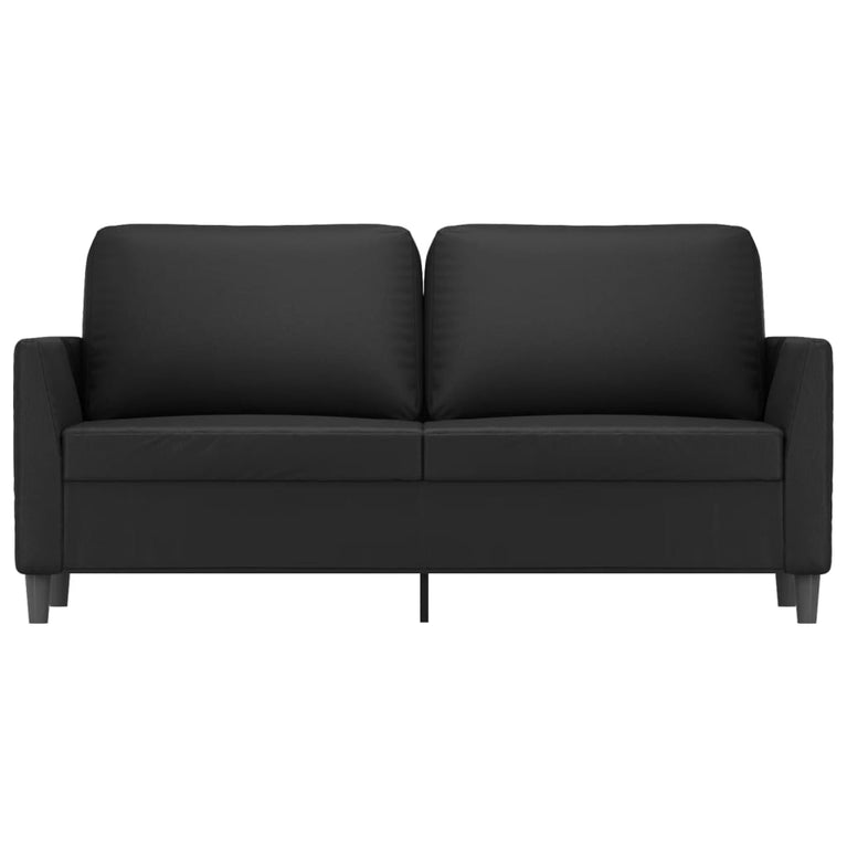 Tweezitsbank 140 cm kunstleer zwart MeubelReus