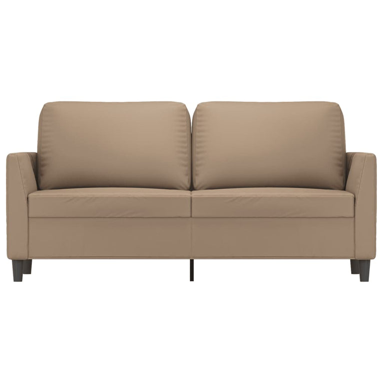 Tweezitsbank 140 cm kunstleer cappuccinokleurig MeubelReus