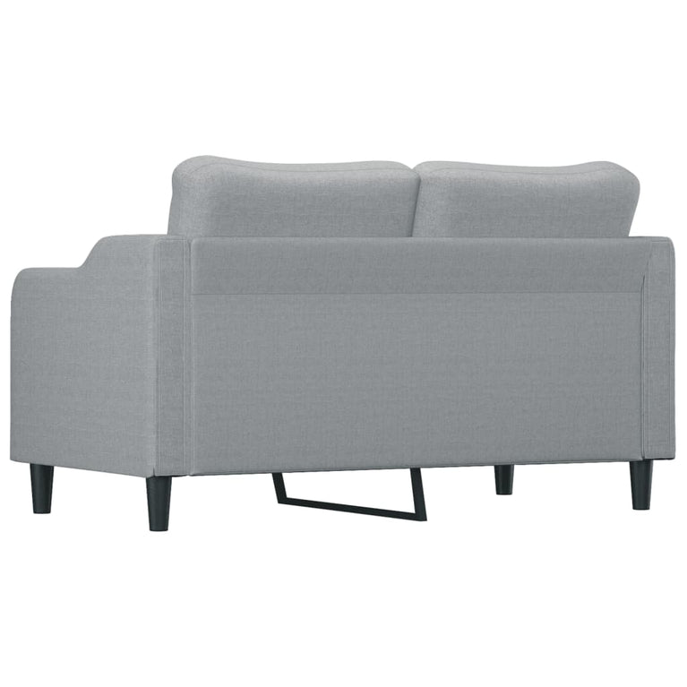 Tweezitsbank 140 cm stof lichtgrijs