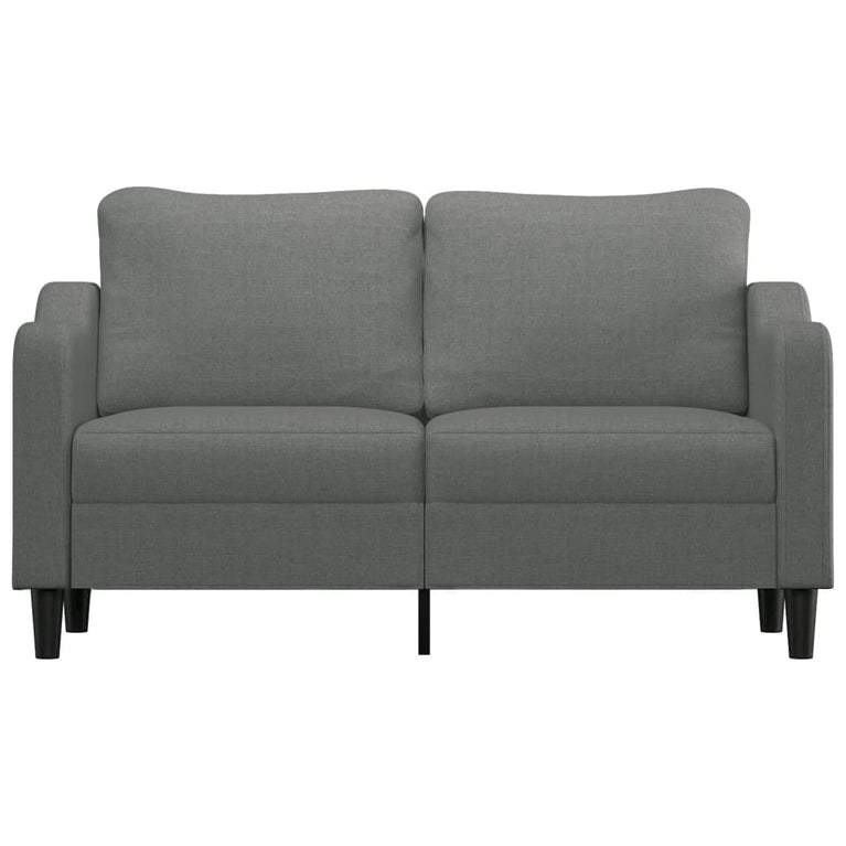 Tweezitsbank 140 cm stof donkergrijs