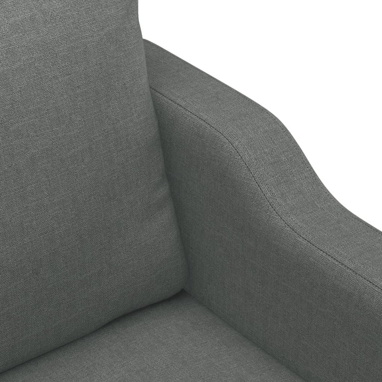 Tweezitsbank 140 cm stof donkergrijs