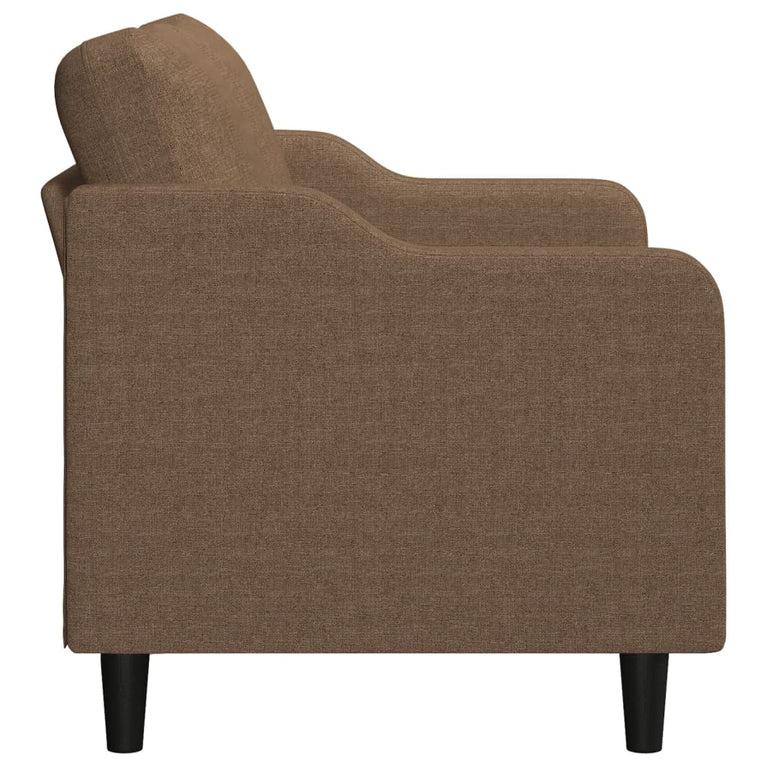 Tweezitsbank 140 cm stof bruin