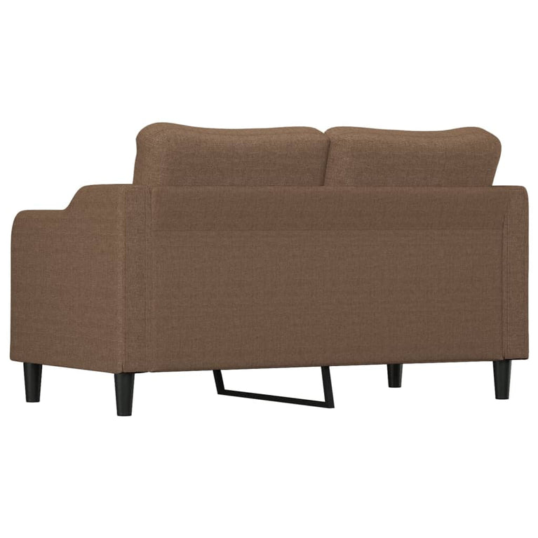 Tweezitsbank 140 cm stof bruin