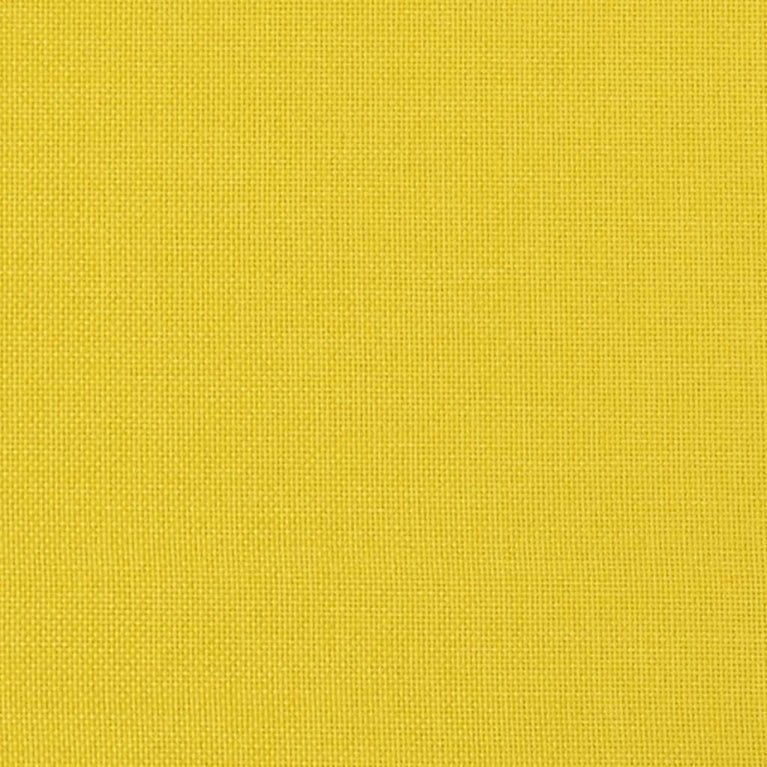 Driezitsbank 180 cm stof lichtgeel