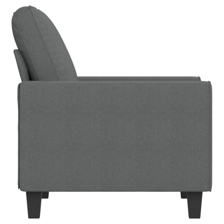 Fauteuil 60 cm stof donkergrijs
