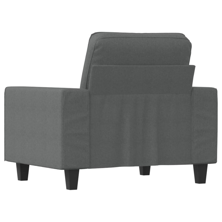 Fauteuil 60 cm stof donkergrijs