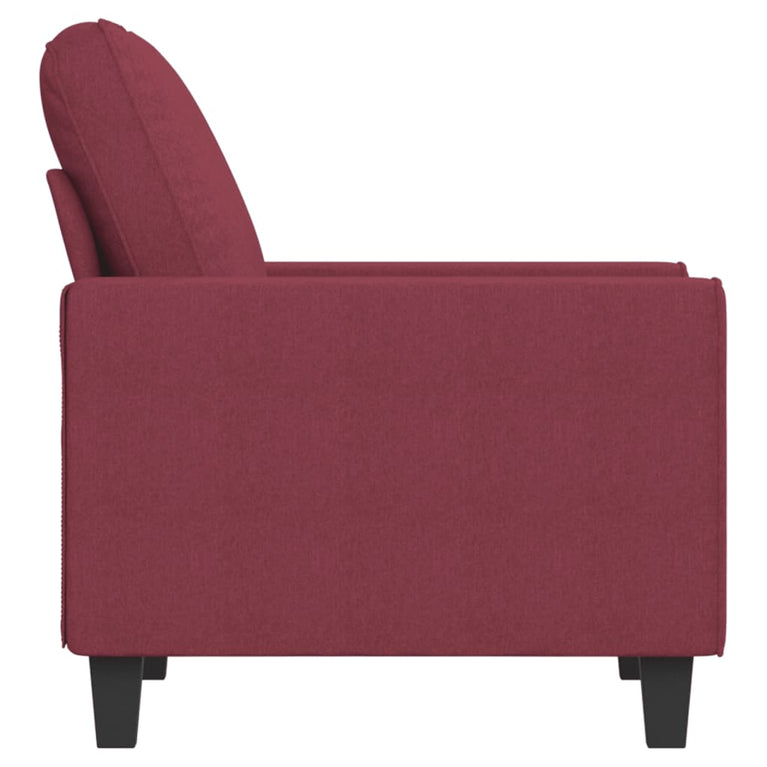 Fauteuil 60 cm stof wijnrood