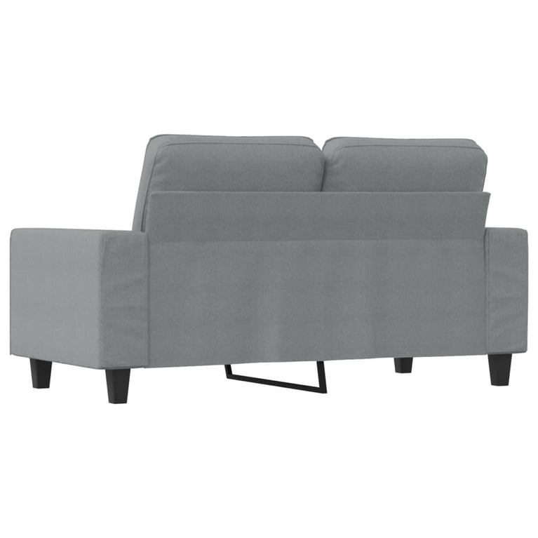 Tweezitsbank 120 cm stof lichtgrijs