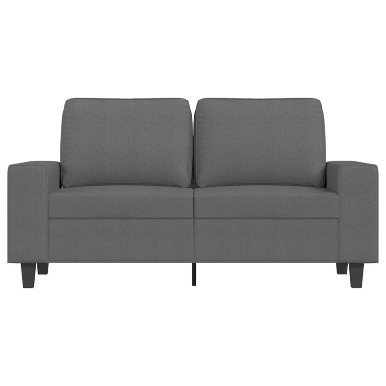 Tweezitsbank 120 cm stof donkergrijs