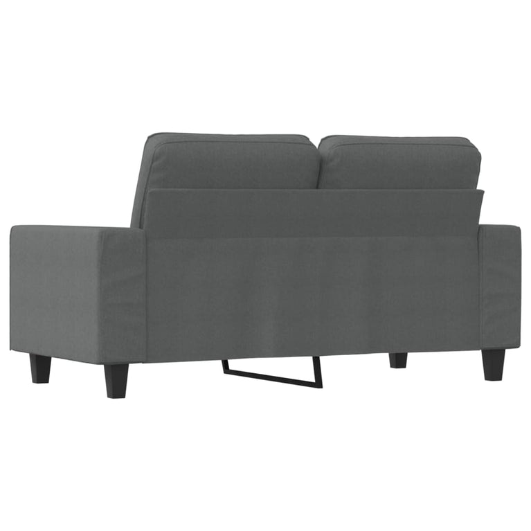 Tweezitsbank 120 cm stof donkergrijs
