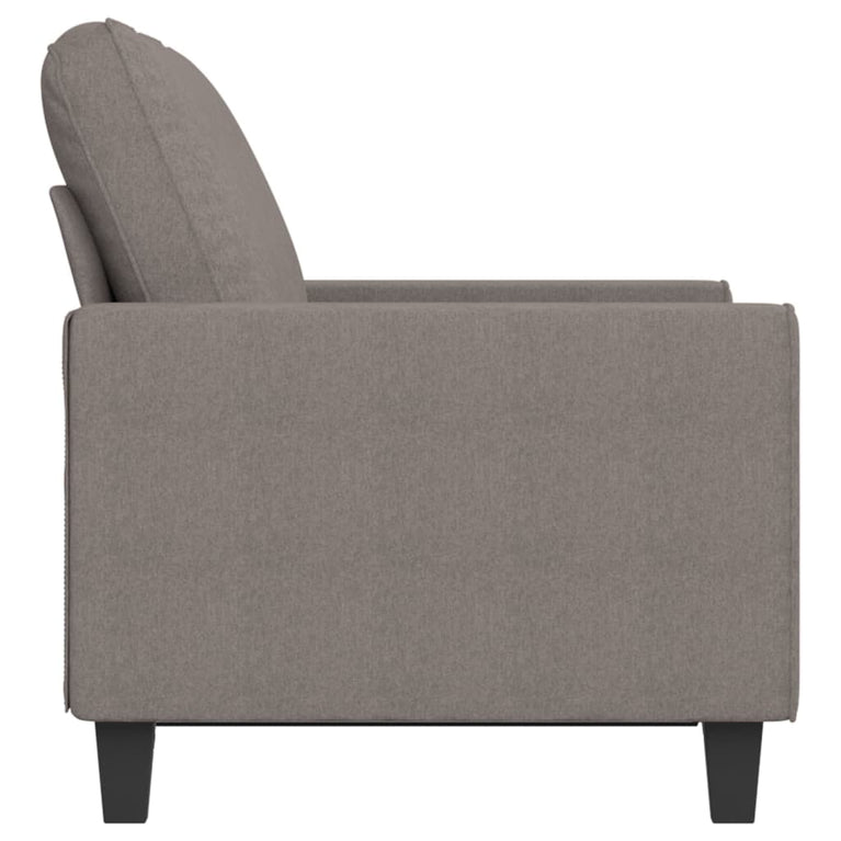 Tweezitsbank 120 cm stof taupe
