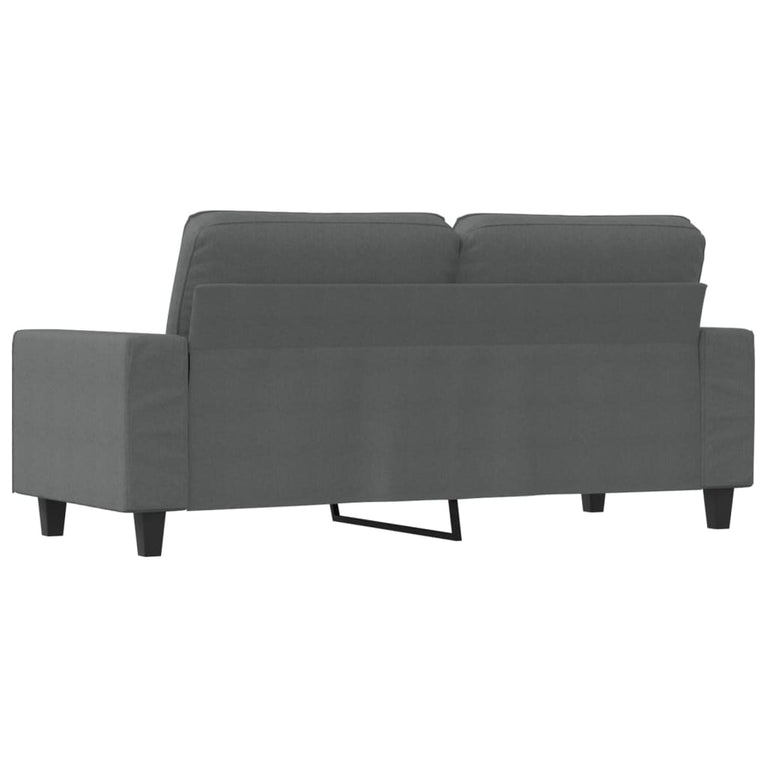 Tweezitsbank 140 cm stof donkergrijs