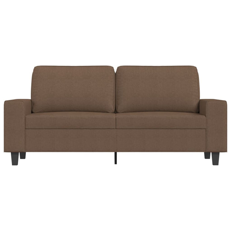 Tweezitsbank 140 cm stof bruin