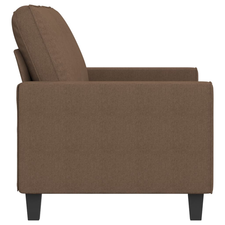 Tweezitsbank 140 cm stof bruin