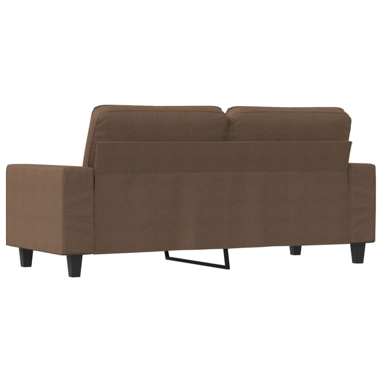 Tweezitsbank 140 cm stof bruin