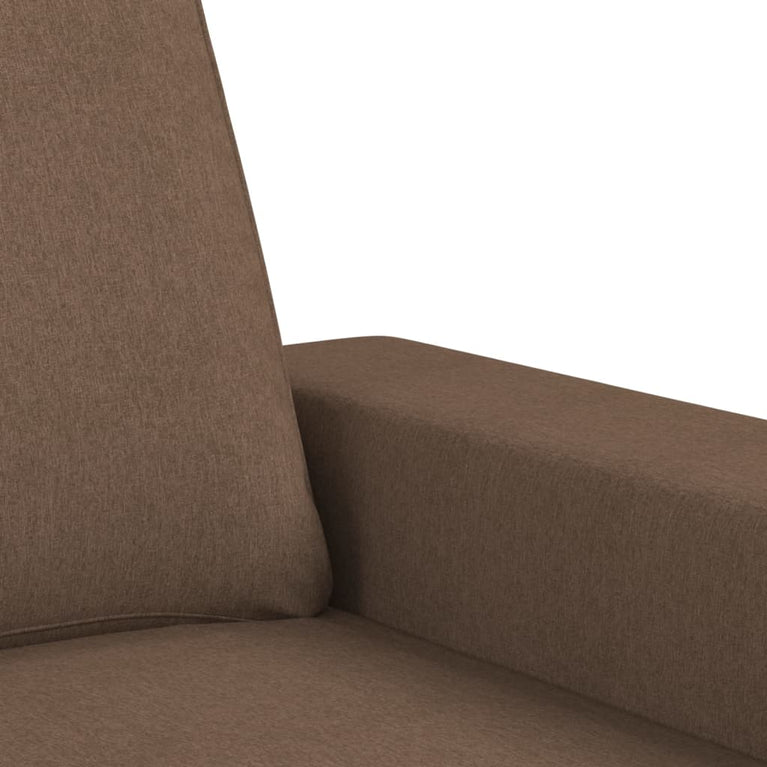 Tweezitsbank 140 cm stof bruin