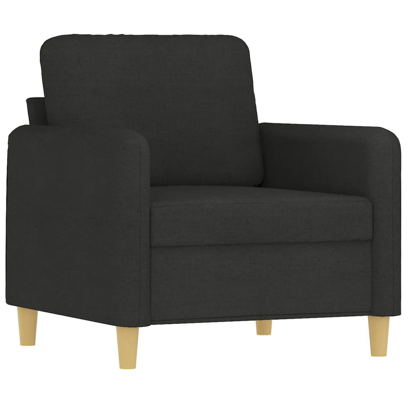 Fauteuil 60 cm stof zwart
