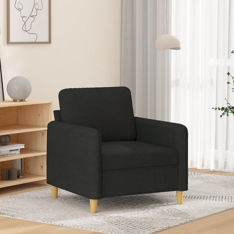 Fauteuil 60 cm stof zwart
