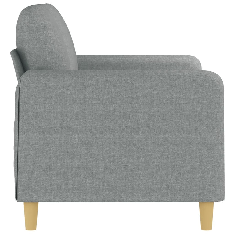 Tweezitsbank 120 cm stof lichtgrijs