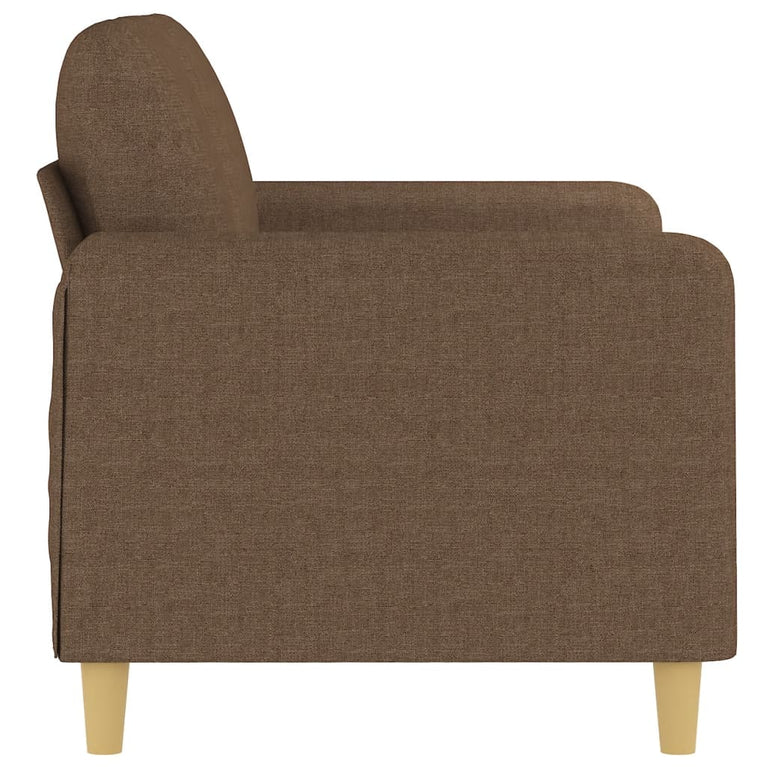 Tweezitsbank 120 cm stof bruin