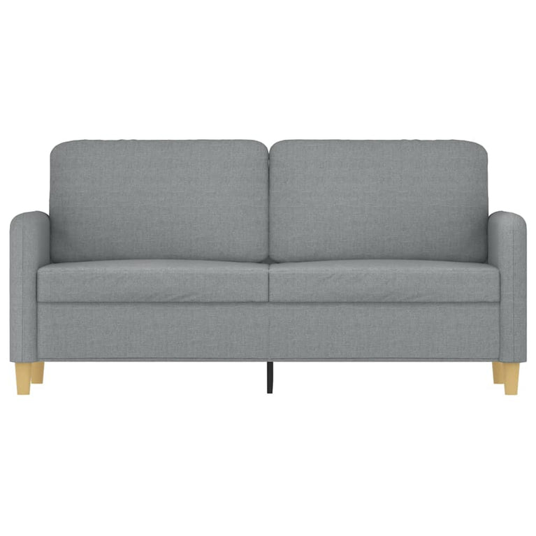Tweezitsbank 140 cm stof lichtgrijs