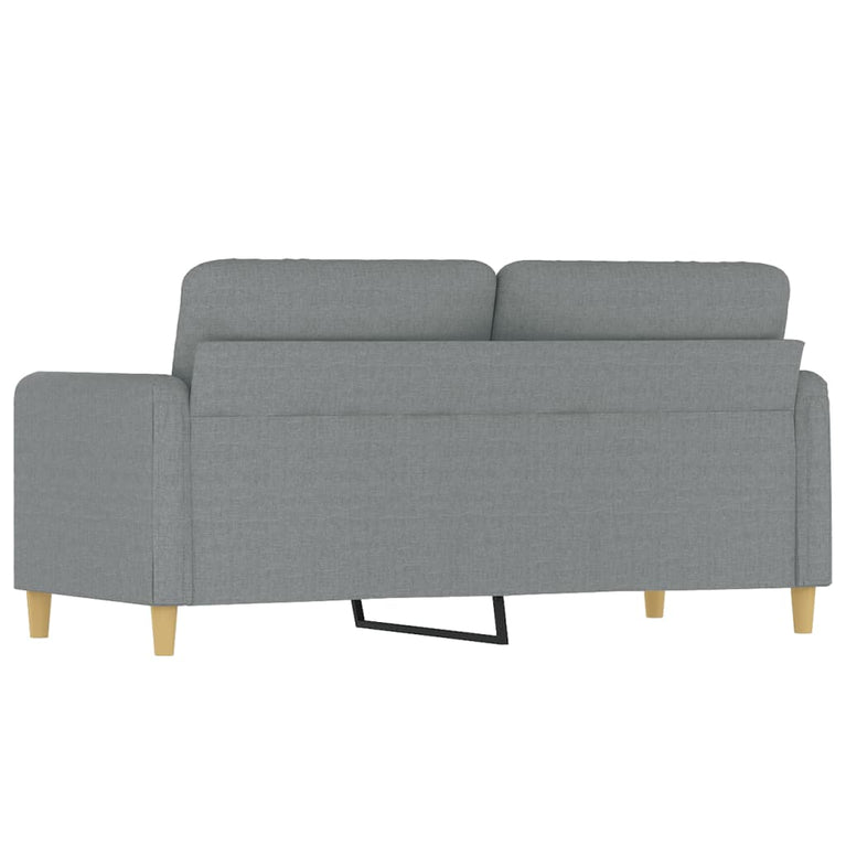 Tweezitsbank 140 cm stof lichtgrijs