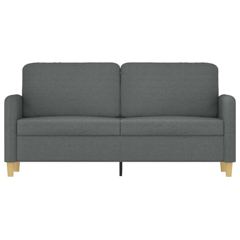 Tweezitsbank 140 cm stof donkergrijs