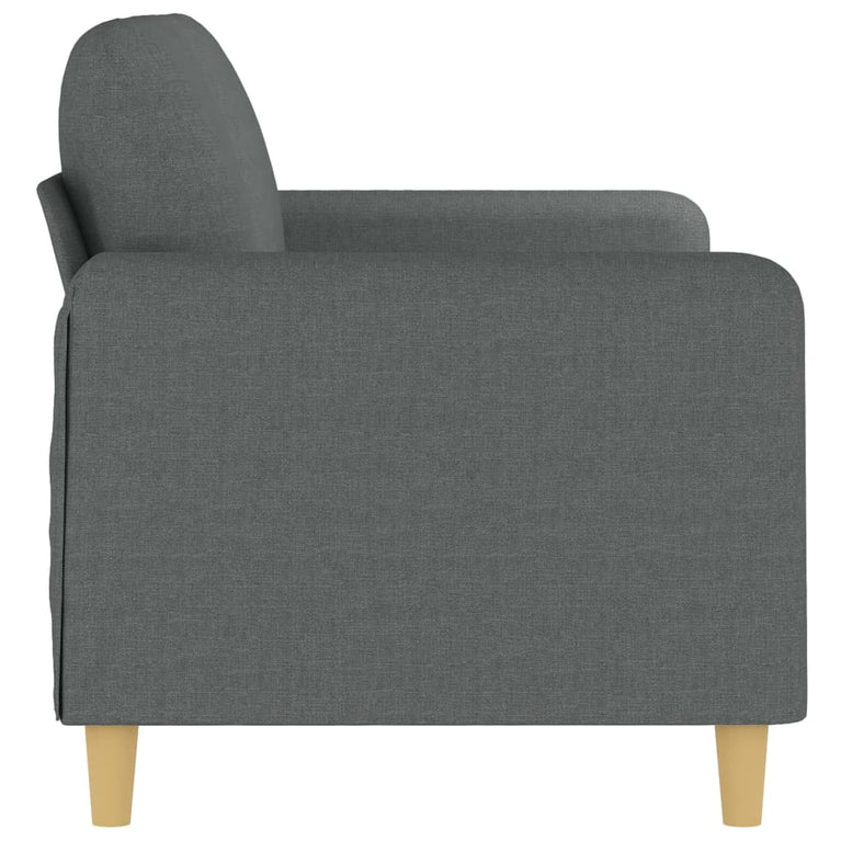 Tweezitsbank 140 cm stof donkergrijs