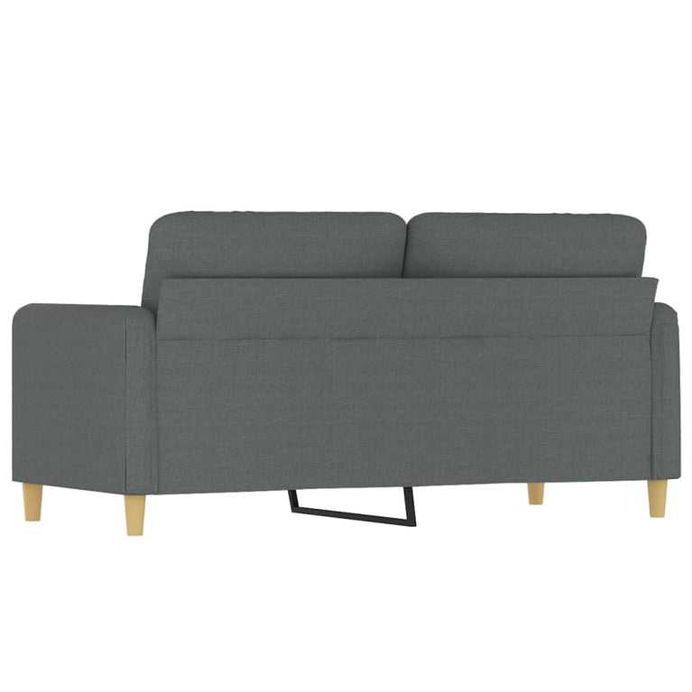 Tweezitsbank 140 cm stof donkergrijs