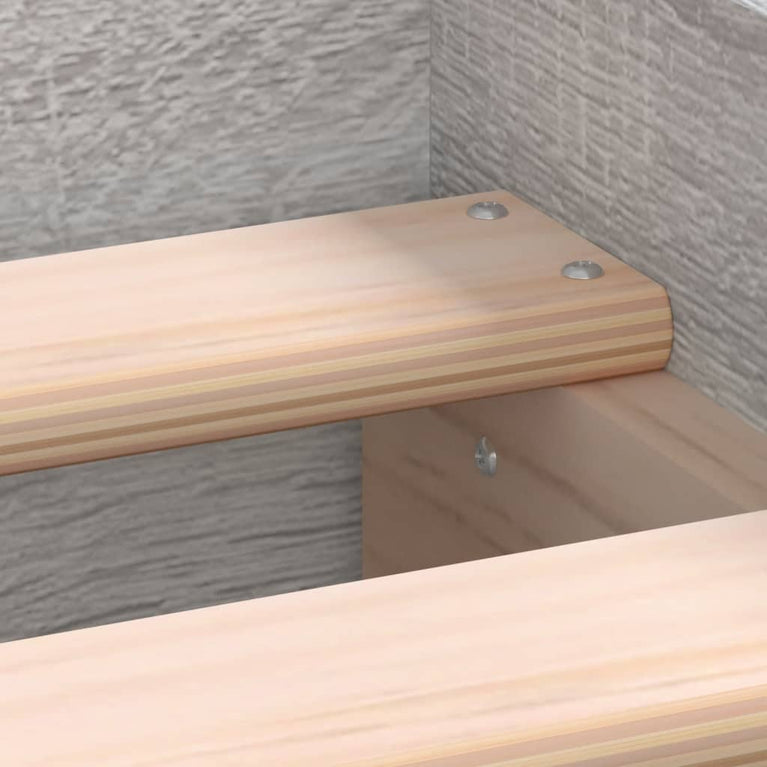 Bedframe met hoofd- en voeteneinde grijs sonoma eiken 90x190 cm
